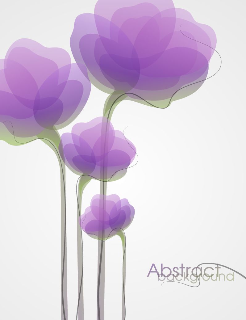 free vector Abstract Flower Background